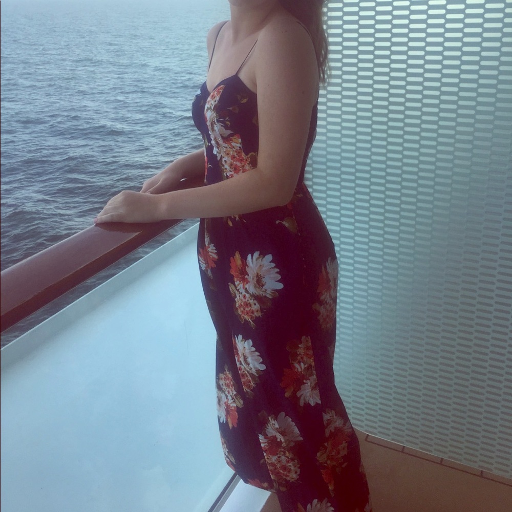 Band of Gypsies Floral Jumpsuit Medium